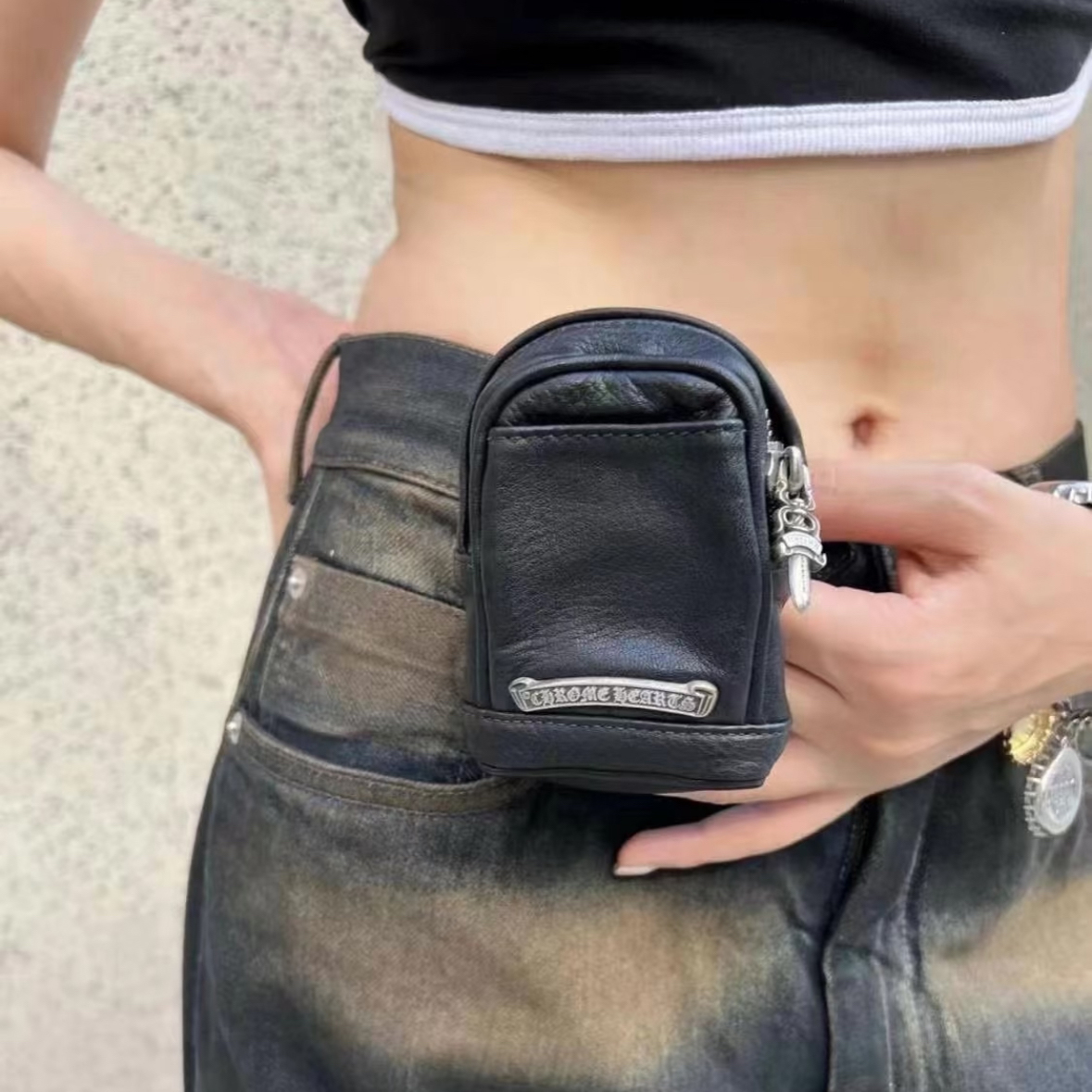 CHROME HEARTS 크롬하츠 손목착용 동전지갑 #780 (925실버)