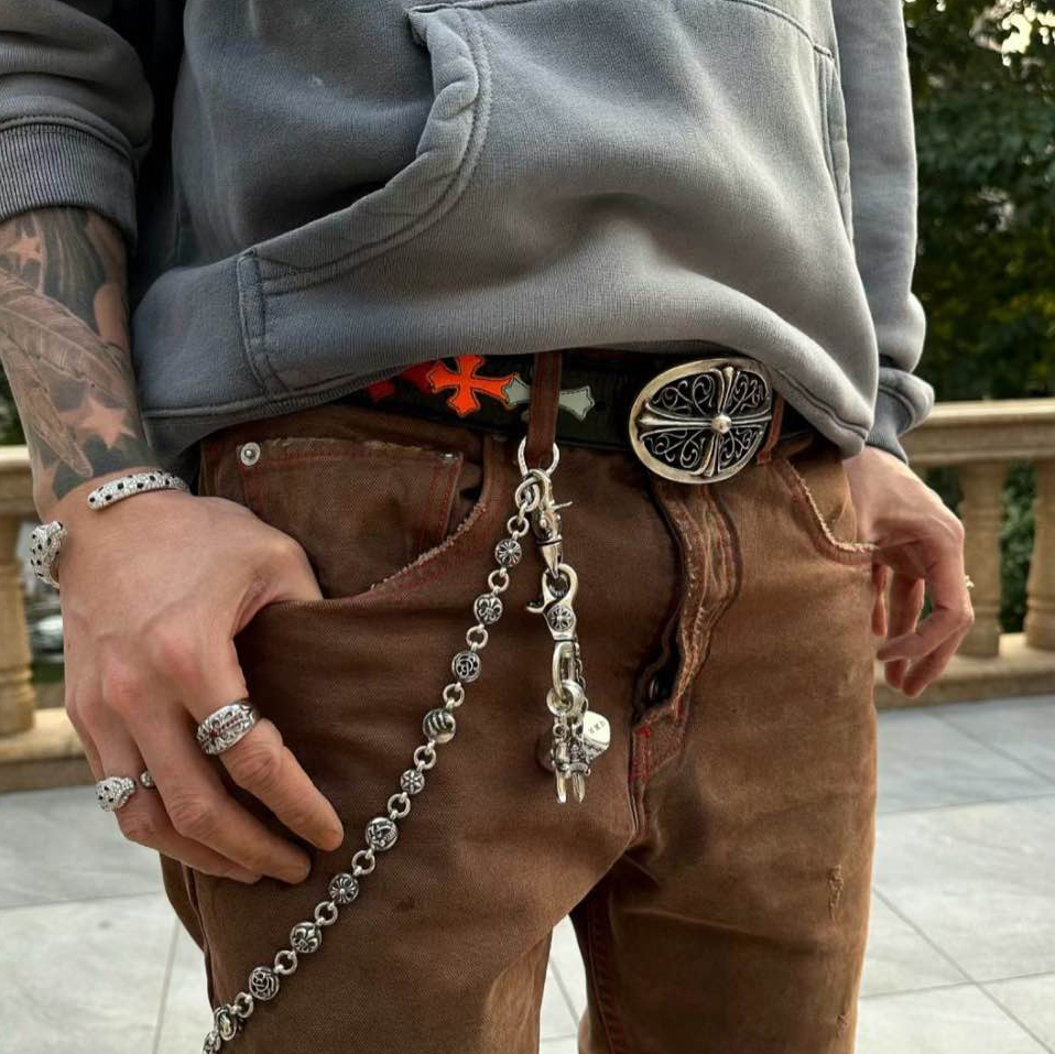 CHROME HEARTS 크롬하츠 벨트 7.8cm B015-2