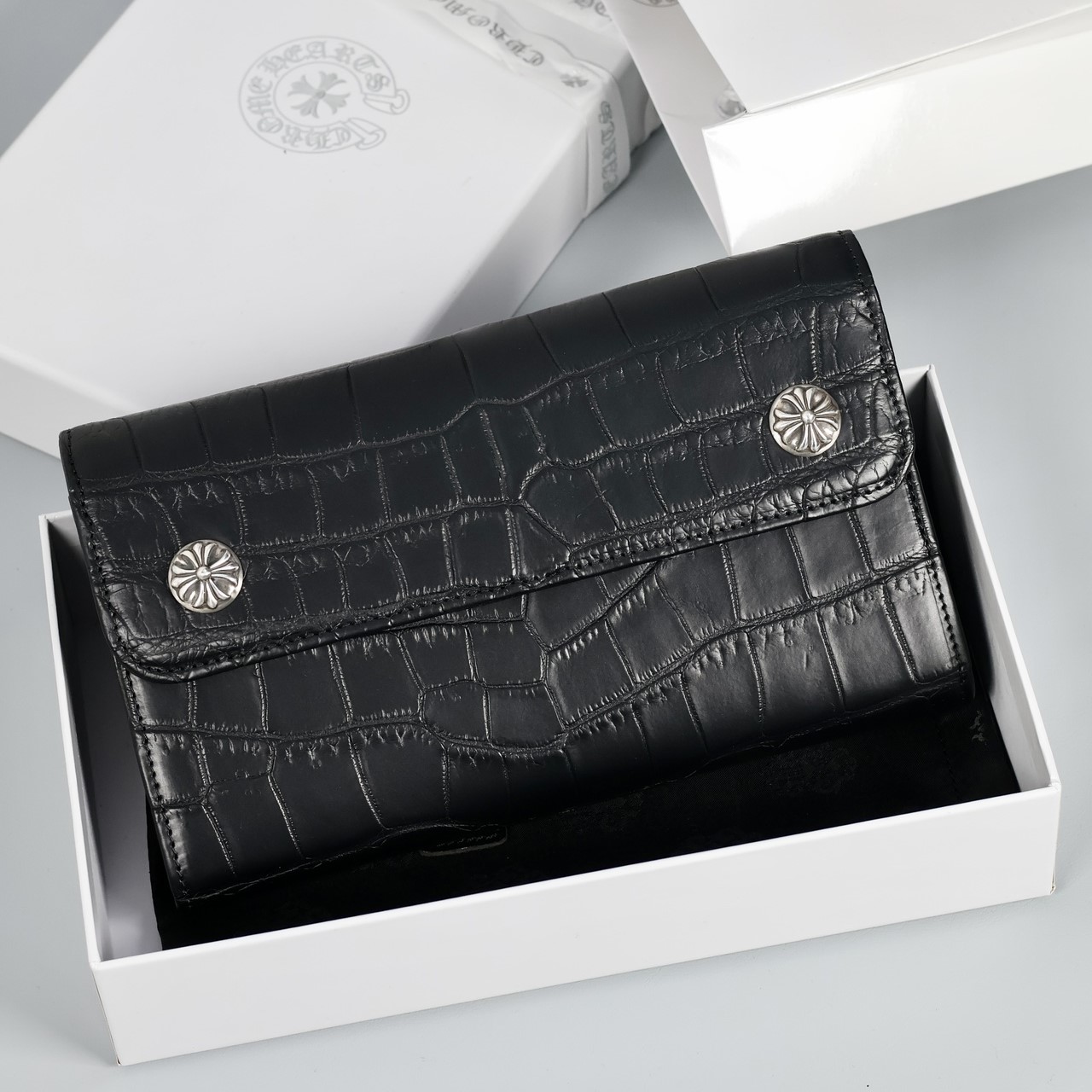 CHROME HEARTS 크롬하츠 3단 장지갑 #WE091 (925실버)