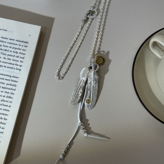 GORO’S 고로스 깃털 925실버 체인 펜던트(목걸이) #2510211528