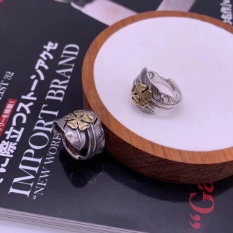 GORO’S 고로스 925실버 깃털 반지 #2510211733