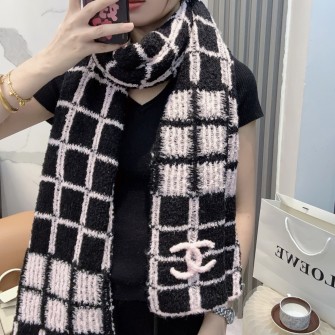 CHANEL 샤넬 머플러 목도리(캐시미어55%,양모29%,실크16%) #1256251107