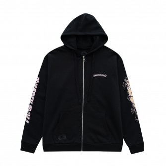 CHROME HEARTS 크롬하츠 DEADLY DOLL x black pink 지퍼 후드 #184751210