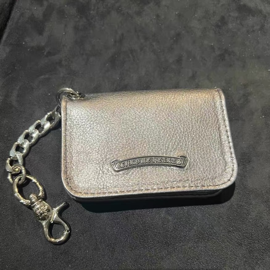 CHROME HEARTS 크롬하츠 카드 지갑(소가죽) 체인 포함(일반금속,925실버아님) #162751213