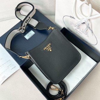 PRADA 프라다 가죽 삼각로고 미니숄더백 1BH191