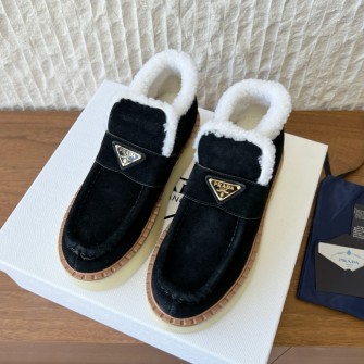 PRADA 프라다 신발 스웨이드 미드탑 스니커즈 #17116119