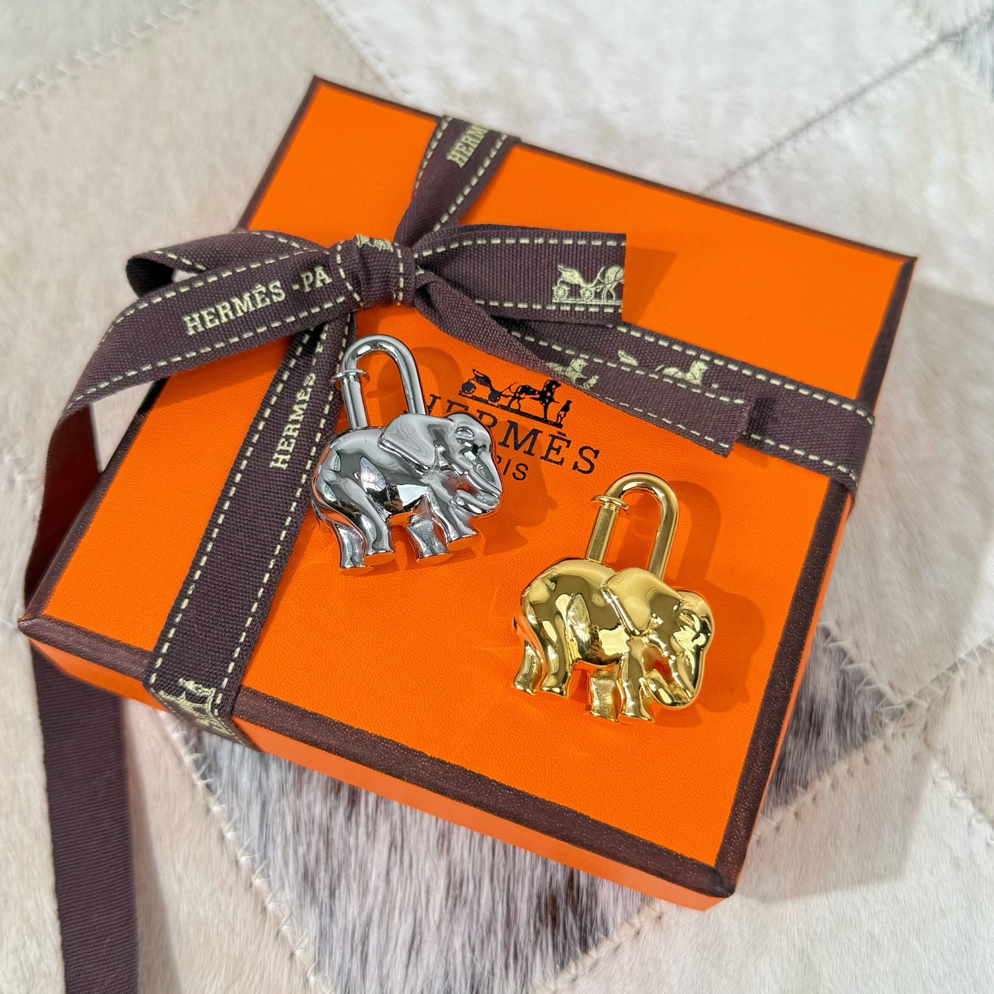 HERMES 에르메스 백참(백꾸) 코끼리 #15110122