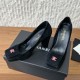CHANEL 샤넬 신발 스퀘어 토 블록힐 펌프스 #1856123