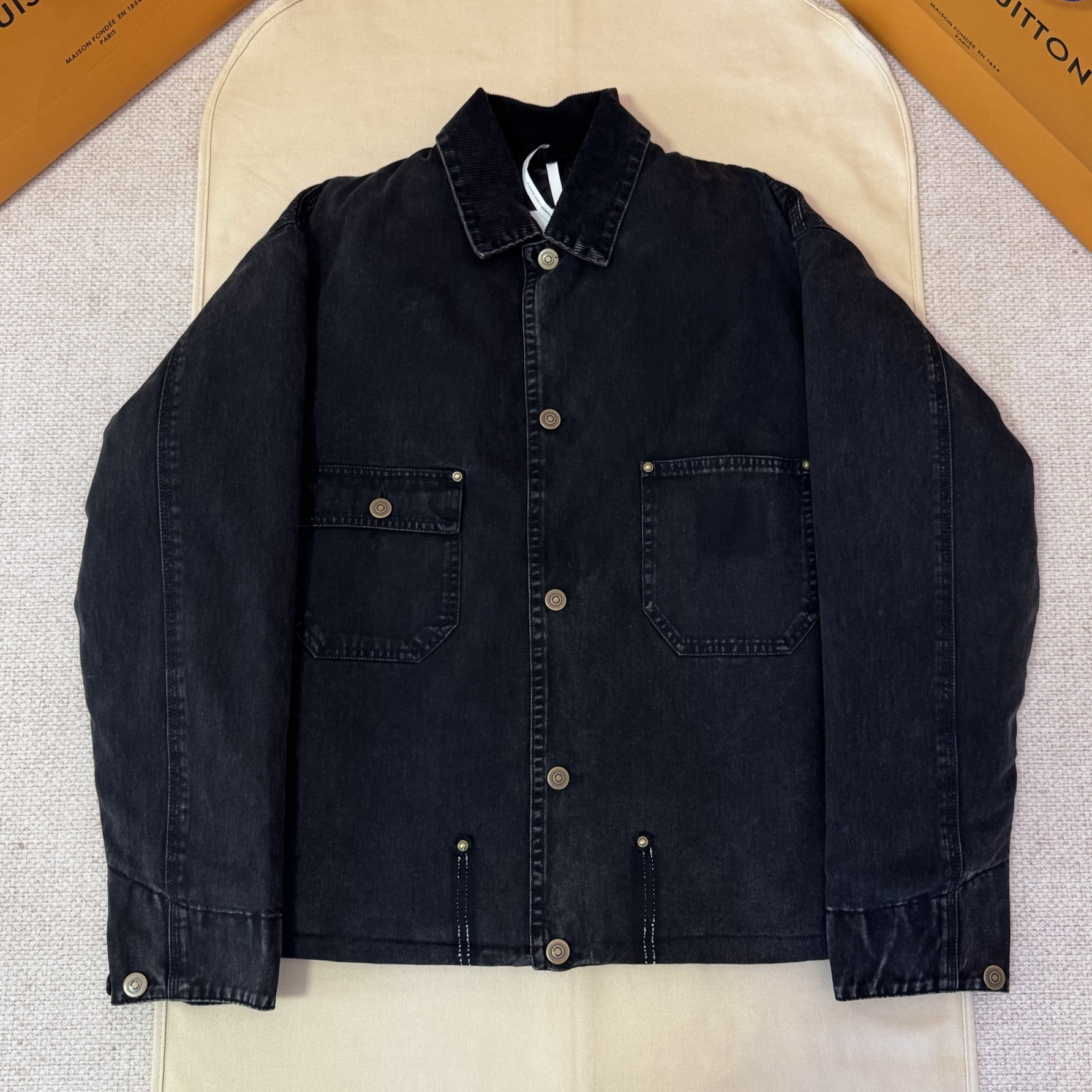 MAISON MARGIELA 메종마르지엘라 카반 블랙 데님 자켓 #16276127