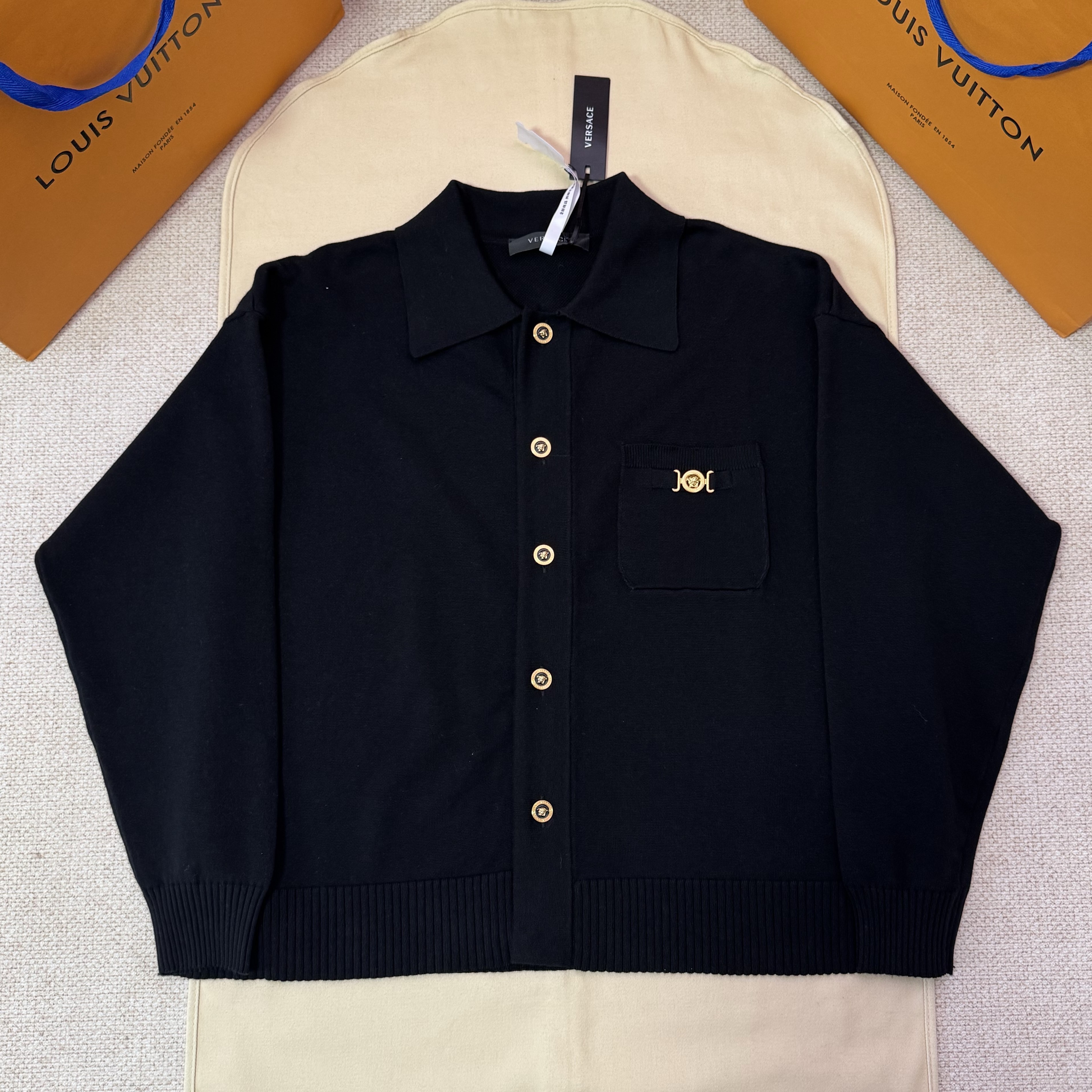 VERSACE 베르사체 메두사 비기 니트 폴로 가디건 #17496127