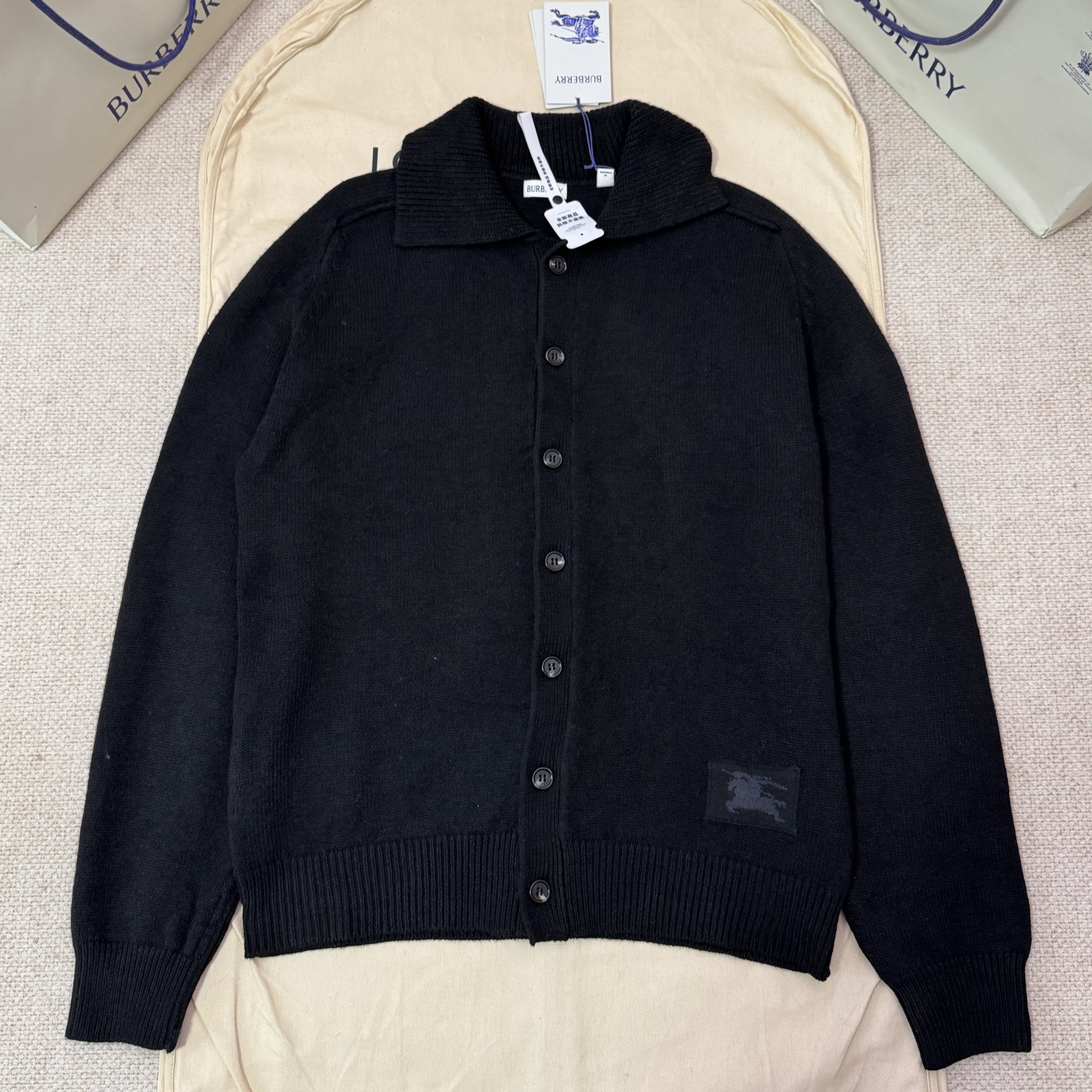 BURBERRY 버버리 캐시미어 EKD자수 가디건 #16336225