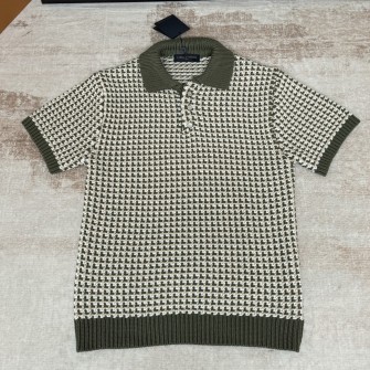 LOUIS VUITTON 루이비통 반소매 울 니트 폴로 셔츠 1AJVY6