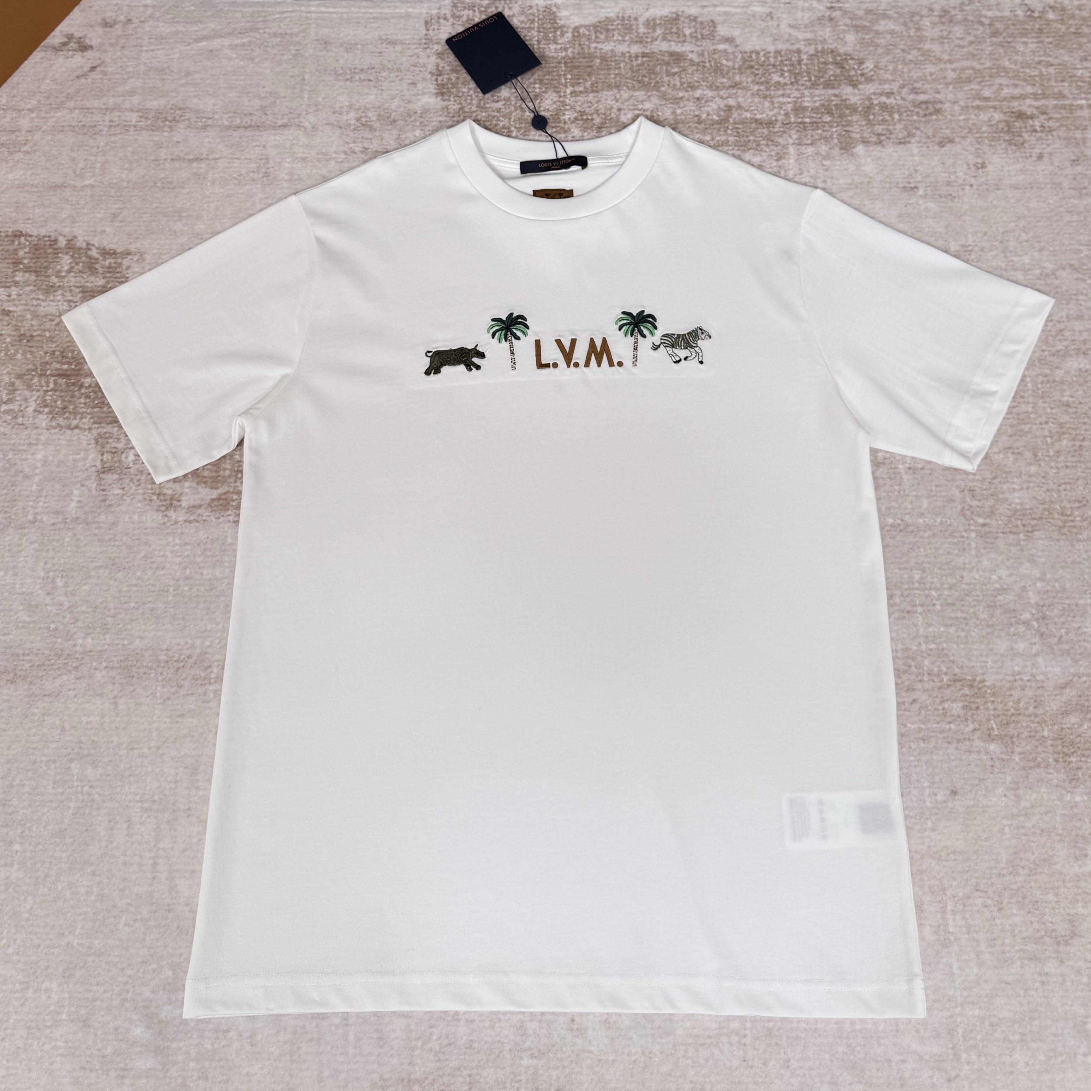 LOUIS VUITTON 루이비통 x 더 다즐링 리미티드(The Darjeeling Limited) 자수 반팔 크루넥 #1815639