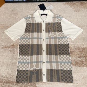 LOUIS VUITTON 루이비통 그래픽 자카드 반팔 셔츠 1AJVO