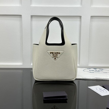 PRADA 프라다 레더 호보 토트백 미니 15.5cm (금장)5칼러 1BA349