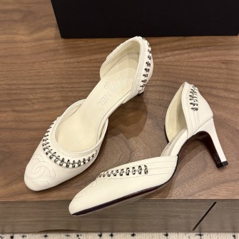 CHANEL 샤넬 체인 디테일 슬링백 힐 #18106315