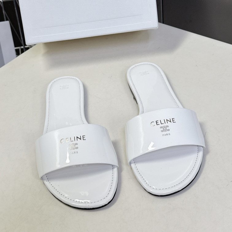 CELINE 셀린느 트리옹프 빈티지 로마 슬리퍼 #18526315