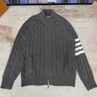 THOM BROWNE 톰브라운 의 남성용 케이블 니트 울 가디건 #1926325