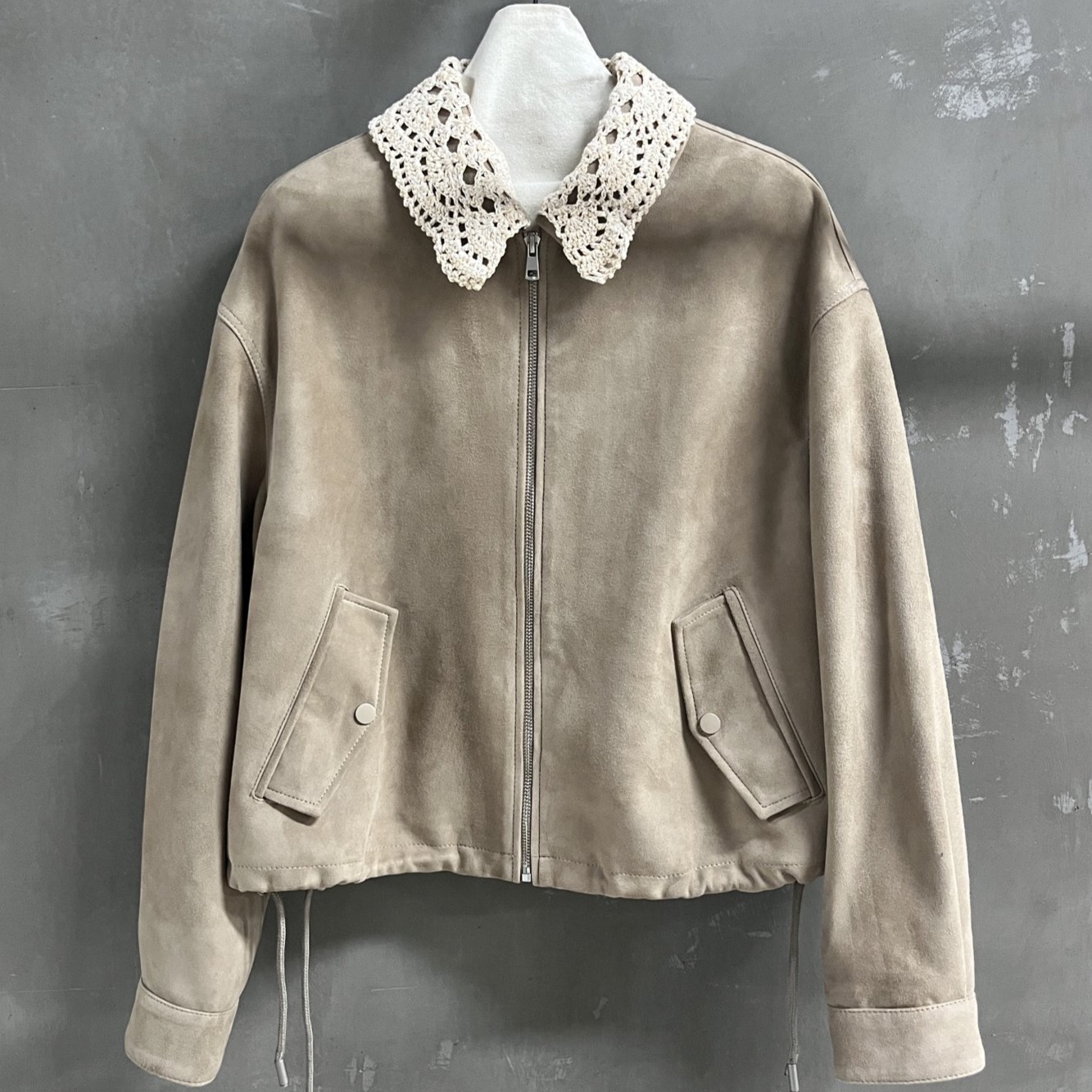 MIUMIU 미우미우 램스킨 스웨이드 여성용 재킷 #14266326