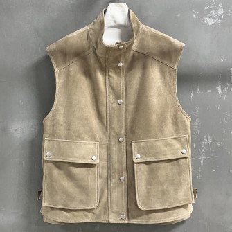 브루넬로 쿠치넬리(Brunello Cucinelli)의 모닐리 디테일 프론트 포켓 베스트 #15356326