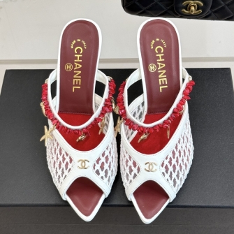 CHANEL 샤넬 코코 비치 컬렉션 메쉬 뮬 ( Coco Beach Mules)